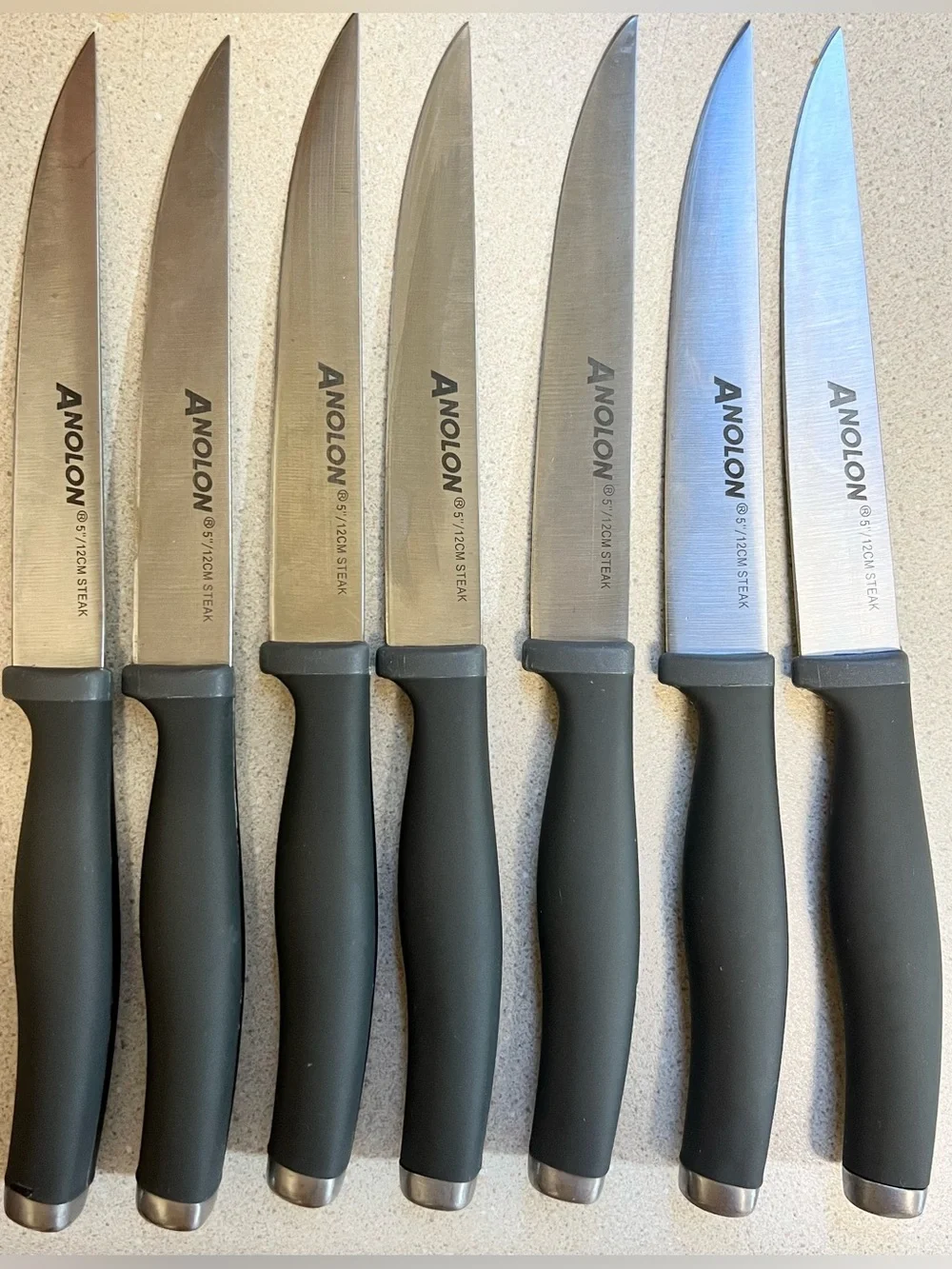 Anolon Advanced SureGrip Forged High Carbon Steel 15 Pc Knife Block Set